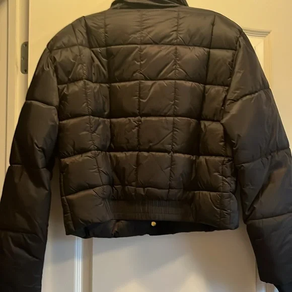 J. Crew black puffer jacket size small - Picture 3 of 3